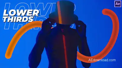 Lower Thirds Elements template preview