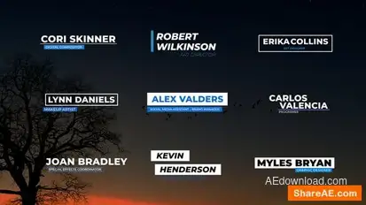 Lower Thirds 4.0 AE Elements template preview