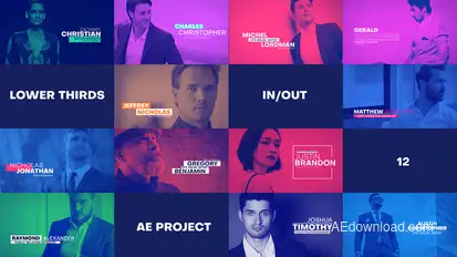 Lower Thirds 4 Titles template preview