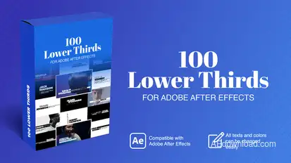 Lower Thirds Elements template preview