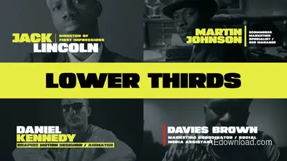 Lower Thirds Elements template preview