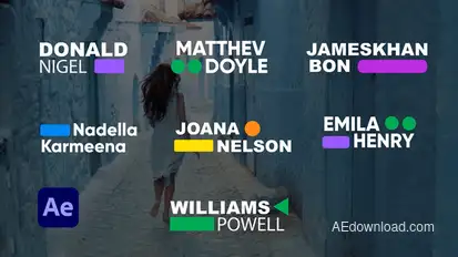 Lower Thirds Elements template preview