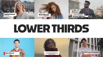 Lower Thirds Titles template preview