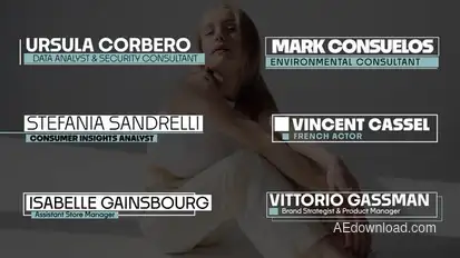 Lower Thirds Titles template preview