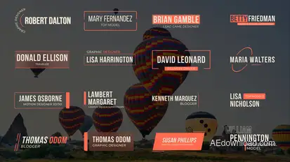 Lower Thirds Elements template preview