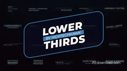 Lower Thirds Elements template preview