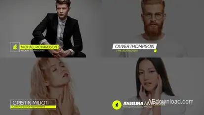 Lower Thirds Elements template preview