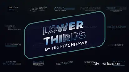 Lower Thirds Elements template preview