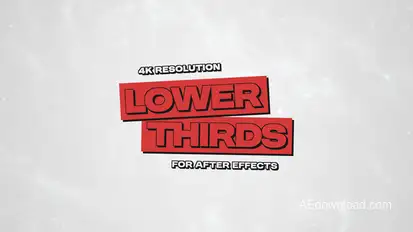 Lower Thirds Titles template preview