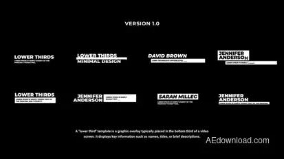 Lower Thirds | AE Titles template preview