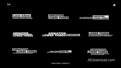 Lower Thirds | AE Titles template preview