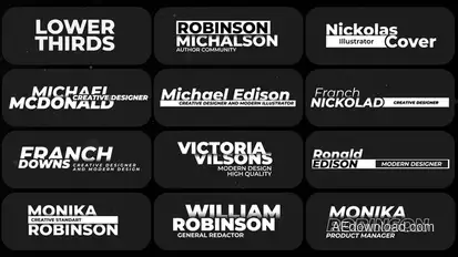 Lower Thirds | After Effects Titles template preview