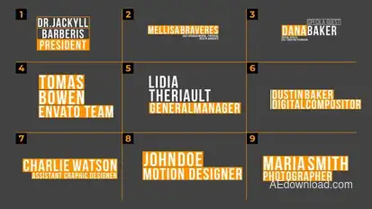 Lower Thirds | After Effects Titles template preview