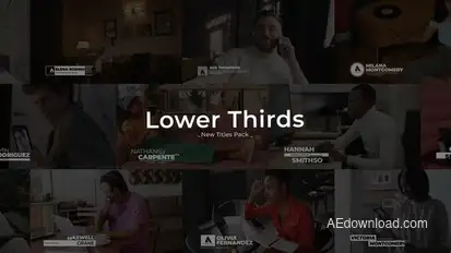 Lower Thirds | After Effects Titles template preview