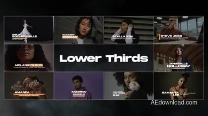 Lower Thirds | After Effects Titles template preview