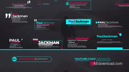 Lower Thirds And Logo Animation Titles template preview