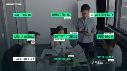 Lower Thirds Automatic Scaling | After Effects Titles template preview