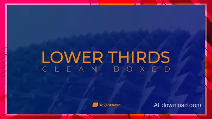 Lower Thirds | Clean Boxed Titles template preview