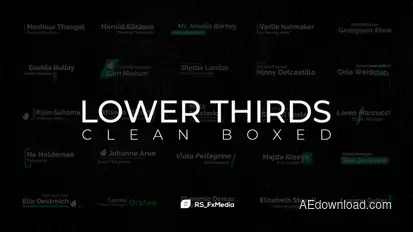 Lower Thirds | Clean Fade In Titles template preview