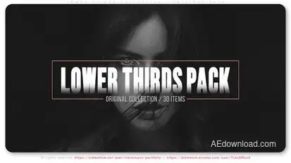 Lower Thirds Collection - Original Pack Titles template preview