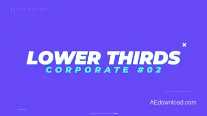 Lower Thirds: Corporate #02 Elements template preview