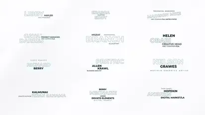 Lower Thirds | Corporate Path Titles template preview