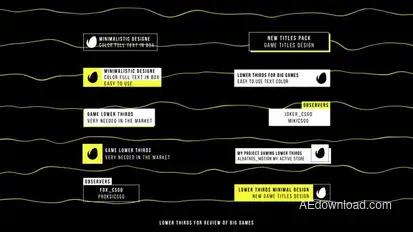 Lower Thirds For Broadcasts 1.0 | Aftеr Effects Titles template preview