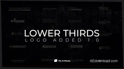 Lower Thirds | Logo Added 1.0 Titles template preview