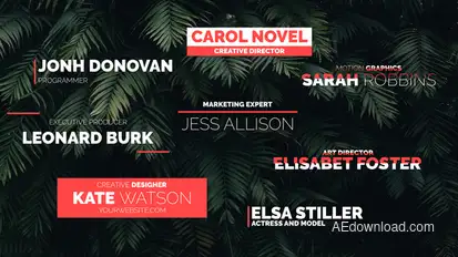 Lower Thirds Mini Pack Elements template preview