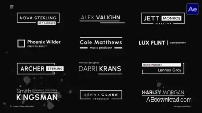 Lower Thirds Minimalist  AE Titles template preview