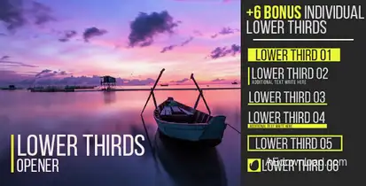 Lower Thirds Opener Titles template preview