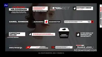 Lower Thirds Pack - AE Elements template preview