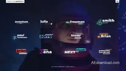 Lower Thirds Quantum V01 | After Effects Elements template preview