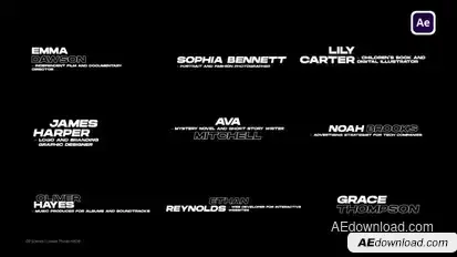 Lower Thirds + RGB  AE Titles template preview