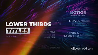 Lower Thirds Titles Titles template preview