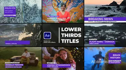 Lower Thirds Titles Titles template preview