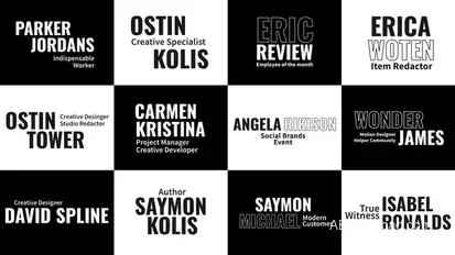 Lower Thirds Titles Titles template preview