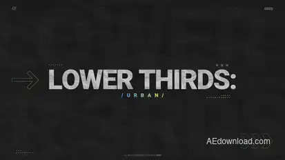 Lower Thirds: Urban Elements template preview