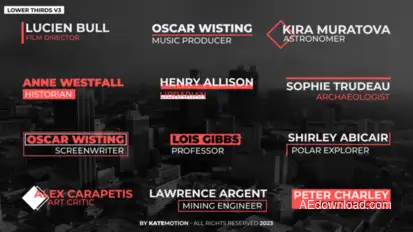 Lower Thirds V3 | After Effects Titles template preview