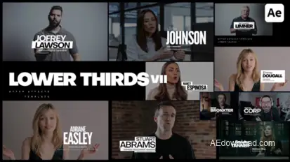 Lower Thirds VII Titles template preview