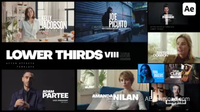 Lower Thirds VIII Titles template preview