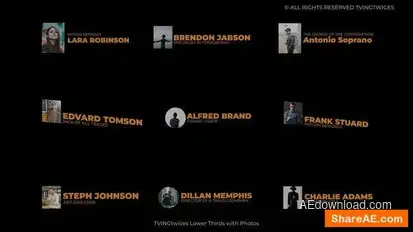 Videohive Lower Thirds with Photos 0.0 | AE Titles template preview