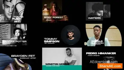 Videohive Lower Thirds with Photos 2.0 | AE Titles template preview