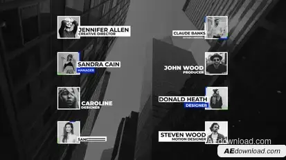 Lower Thirds with photos | After Effects Titles template preview