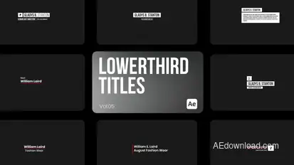 Lowerthird Titles 05 for After Effects Titles template preview