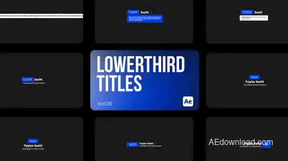 Lowerthird Titles 06 for After Effects Titles template preview