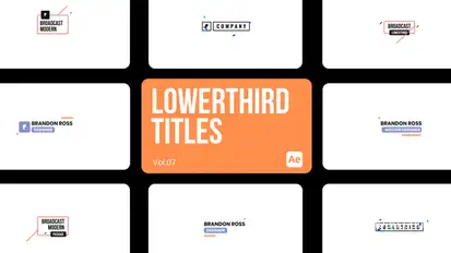 Lowerthird Titles 07 for After Effects Titles template preview