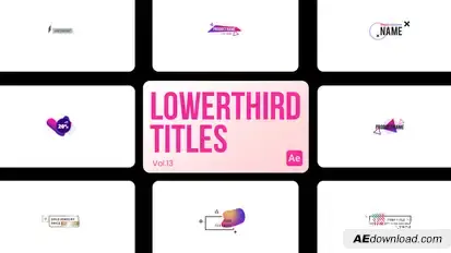 Lowerthird Titles 13 for After Effects Titles template preview
