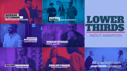 LowerThirds Titles template preview