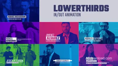 LowerThirds Titles template preview